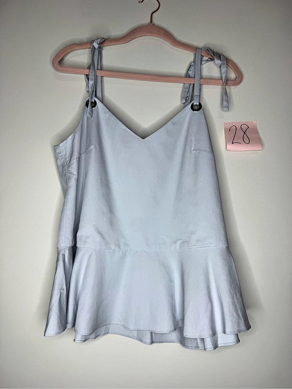 Gianni Bini Women's Blue Peplum Cami Size Medium NWT